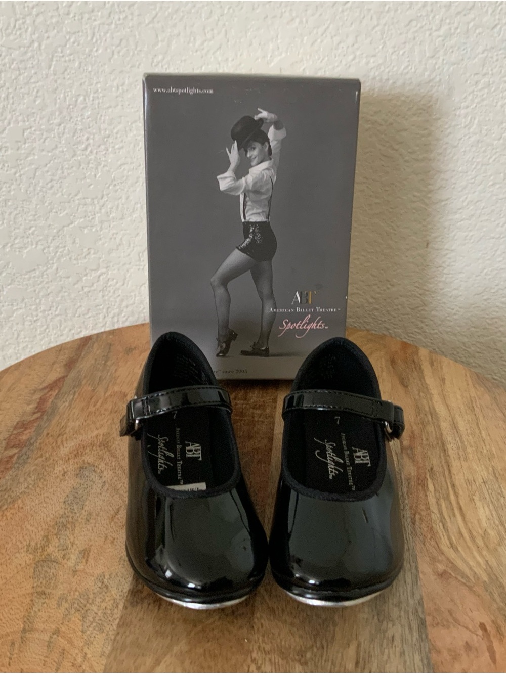 American Ballet Theatre Tap MJ Claquette Black kids Shoes